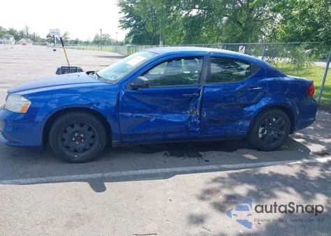 2013 Dodge Avenger Se из США, поврежденный, VIN 1C3CDZAB9DN700926